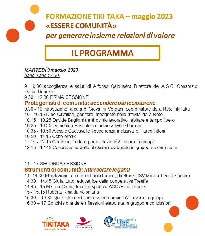 Formazione maggio 2023