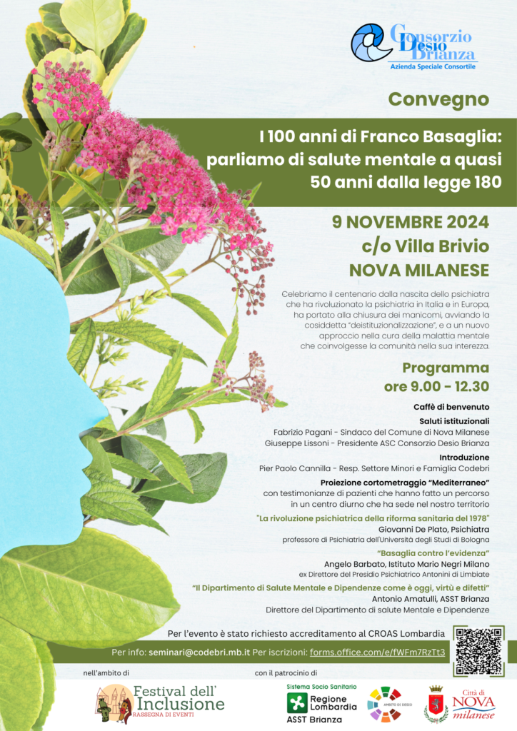 volantino convegno Basaglia 9.11.24