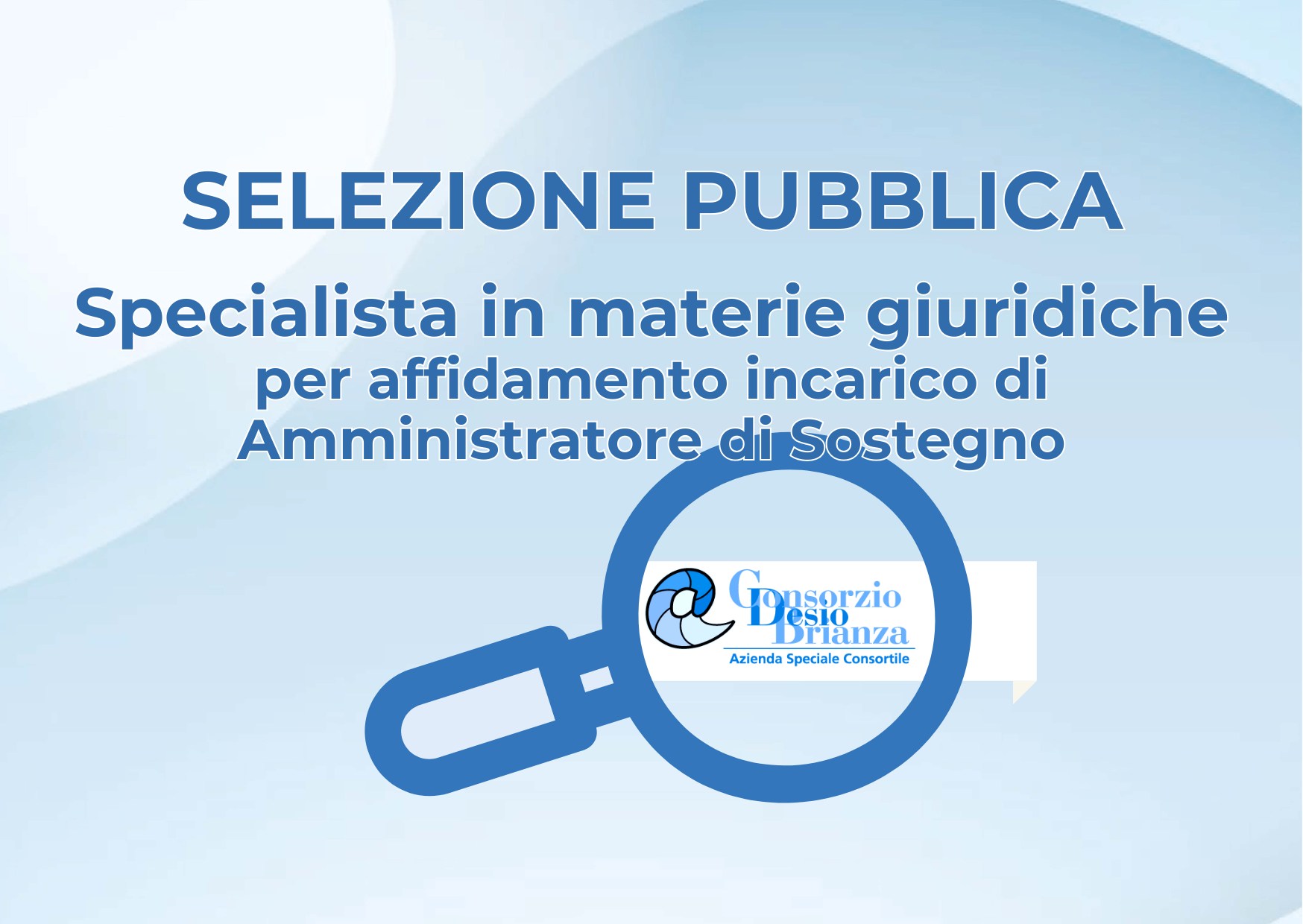 Seleziona pubblica Specialista Materie Giuridiche